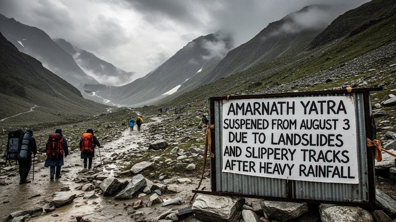Amarnath Yatra : अमरनाथ यात्रा फिर से स्थगित, प्रशासन ने 3 अगस्त से रोकी यात्रा!