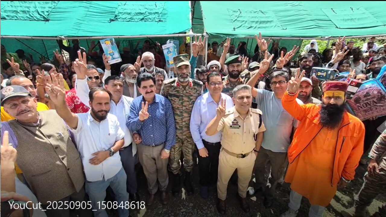 Bhaderwah : सेना का 'ऑपरेशन राहत',  भेज्जा गांव को बाढ़ से बचाया