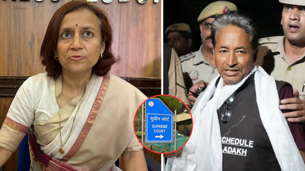 Ladakh : सुप्रीम कोर्ट में सोनम वांगचुक की रिहाई की मांग, पत्नी गीतांजलि अंगमो ने लगाई गुहार 