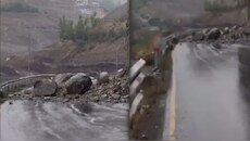 अक्छामल के पास भारी Landslide के बाद कारगिल-लेह हाईवे पूरी तरह बंद...